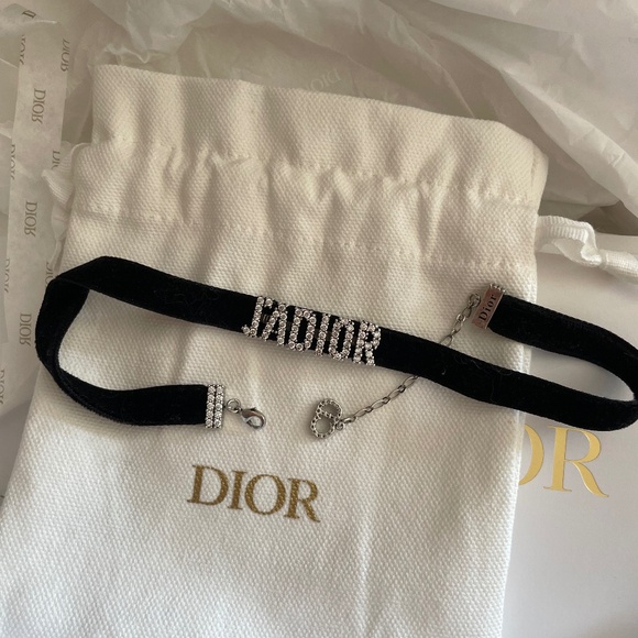Dior diamond velvet choker - Picture 1 of 3